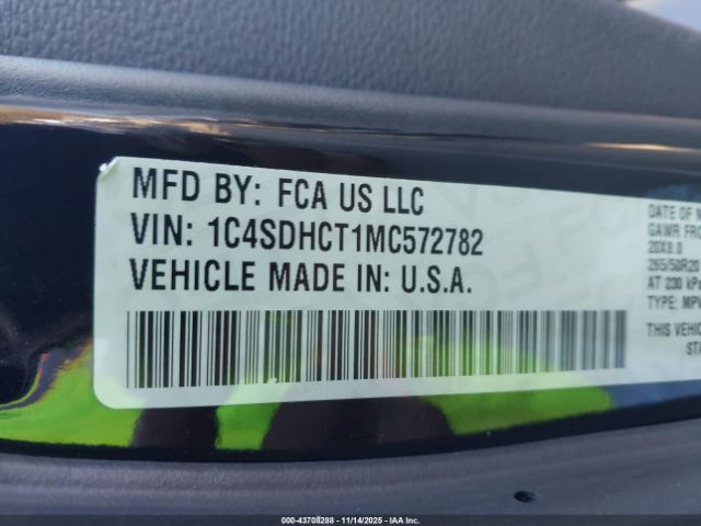 2021 DODGE DURANGO 1C4SDHCT1MC572782 Photo 8