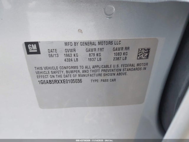 2014 CADILLAC ATS 1G6AB5RXXE0105036 Photo 8