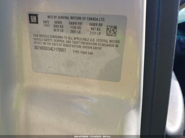 2012 CHEVROLET IMPALA 2G1WG5E34C1179957 Photo 8