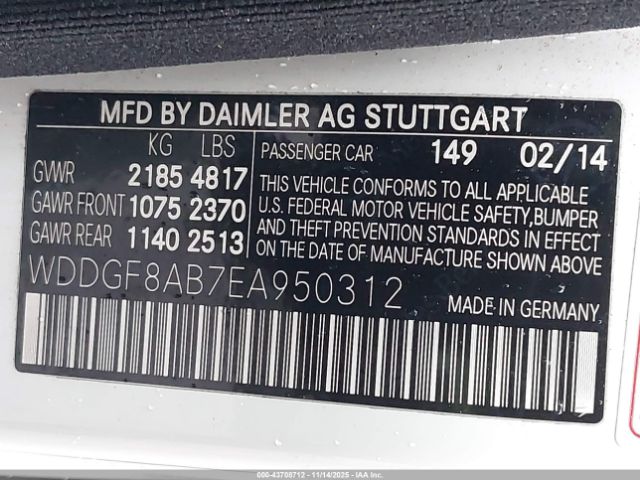 2014 MERCEDES-BENZ C 300 WDDGF8AB7EA950312 Photo 8