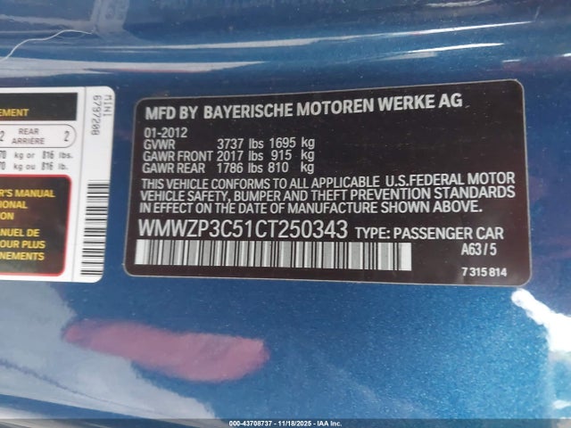 2012 MINI COOPER S WMWZP3C51CT250343 Photo 8