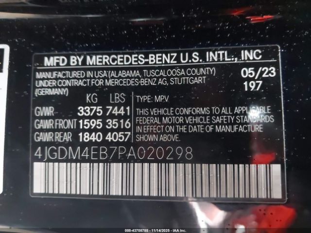 2023 MERCEDES-BENZ EQS 580 SUV 4JGDM4EB7PA020298 Photo 8