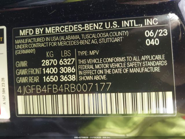 2024 MERCEDES-BENZ GLE 350 4JGFB4FB4RB007177 Photo 8