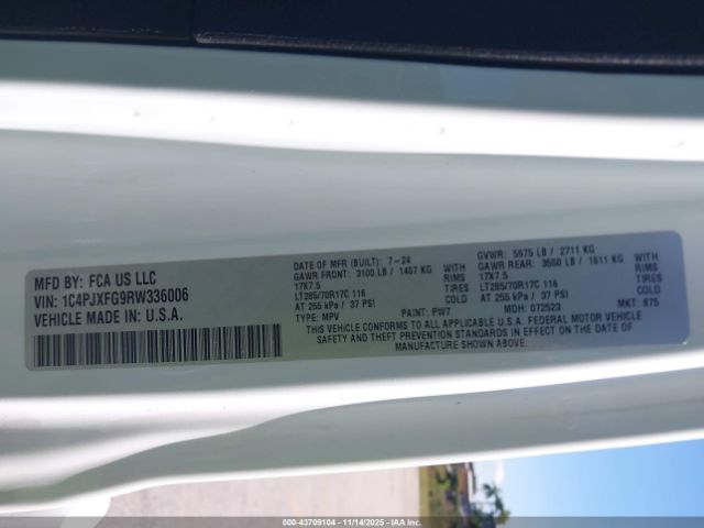 2024 JEEP WRANGLER 1C4PJXFG9RW336006 Photo 8