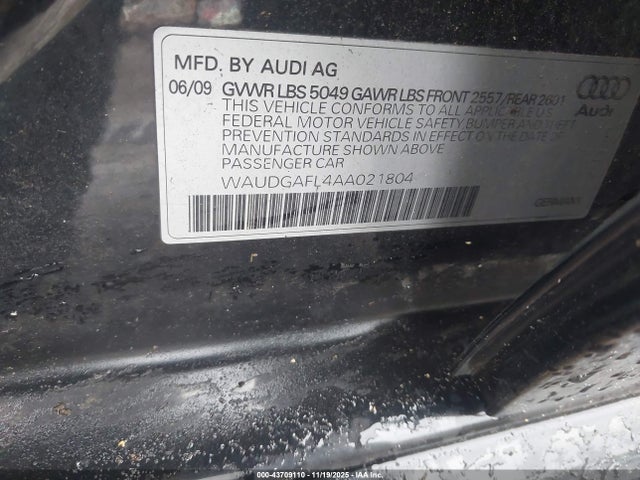 2010 AUDI S4 WAUDGAFL4AA021804 Photo 8
