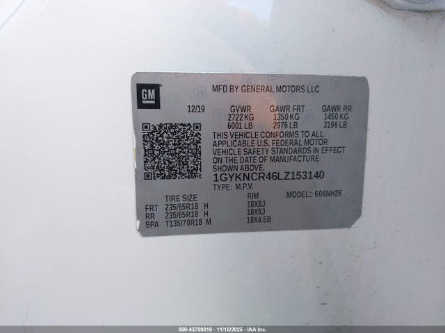 2020 CADILLAC XT5 1GYKNCR46LZ153140 Photo 8