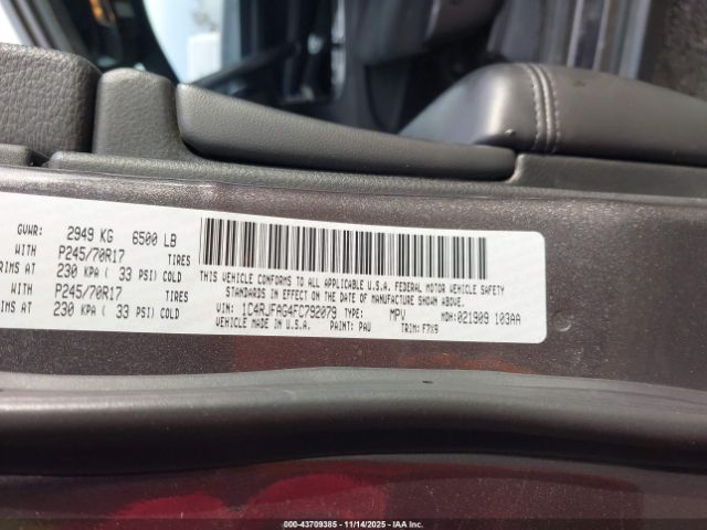 2015 JEEP GRAND CHEROKEE 1C4RJFAG4FC792079 Photo 8