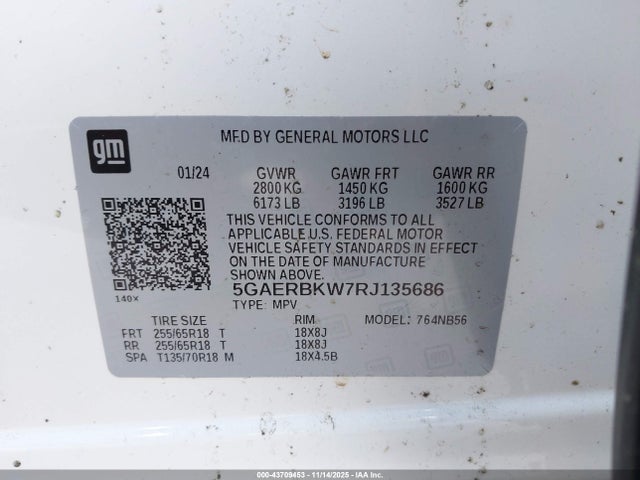 Aukcja sprzedaży 2024 Buick Enclave Essence Fwd, vin: 5GAERBKW7RJ135686, numer aukcji: 43709453
