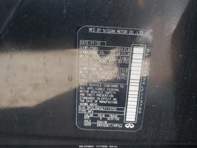 2020 INFINITI QX50 3PCAJ5M34LF113720 Photo 8