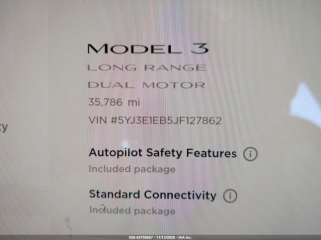 2018 TESLA MODEL 3 5YJ3E1EB5JF127862 Photo 6