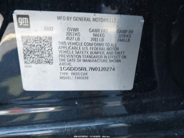 2022 CADILLAC CT4-V 1G6DD5RL7N0120274 Photo 8