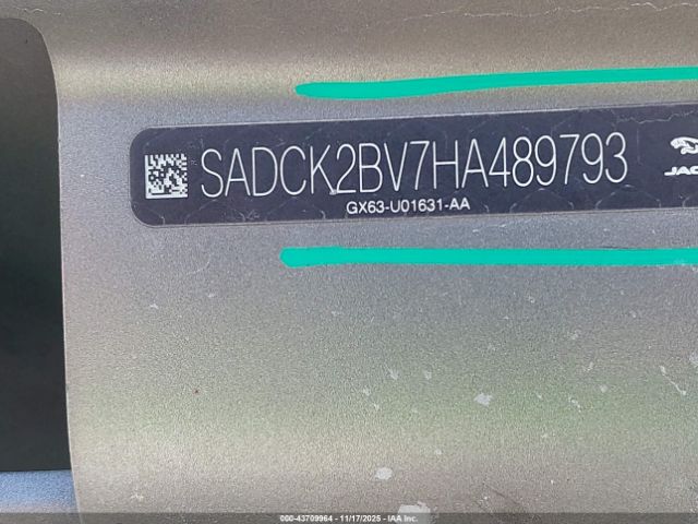 2017 JAGUAR F-PACE SADCK2BV7HA489793 Photo 8