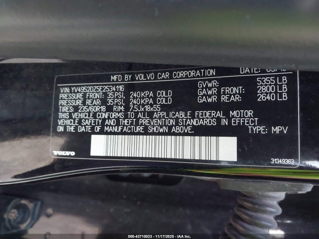 2014 VOLVO XC60 YV4952DZ5E2534116 Photo 8