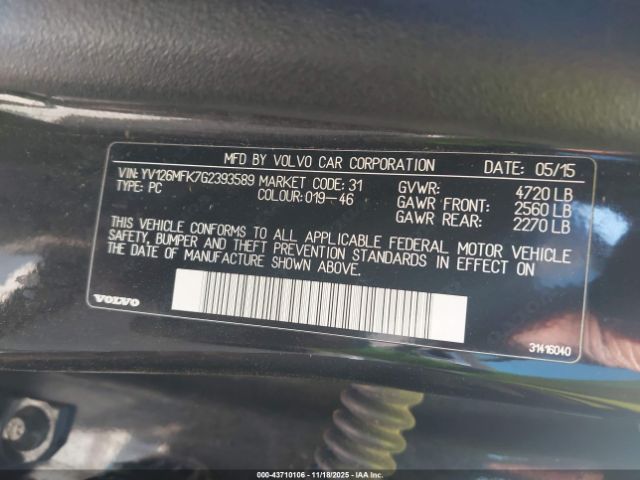 2016 VOLVO S60 YV126MFK7G2393589 Photo 8