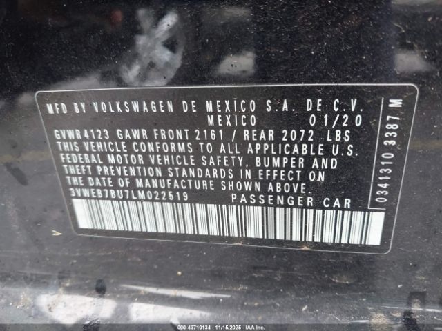 2020 VOLKSWAGEN JETTA 3VWEB7BU7LM022519 Photo 8