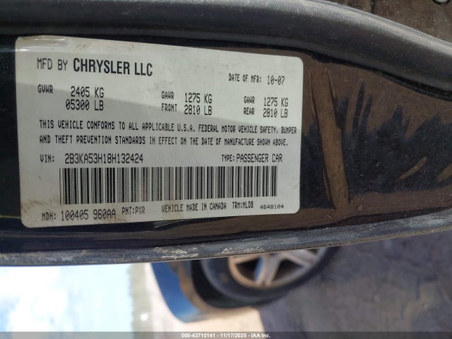 2008 DODGE CHARGER 2B3KA53H18H132424 Photo 8