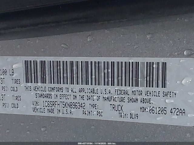 RAM 1500 Limited 4x4 5'7 Box 2019 1C6SRFHT5KN896342 Image 9