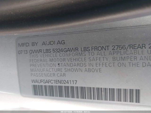 2014 AUDI A6 WAUFGAFC1EN024117 Photo 8