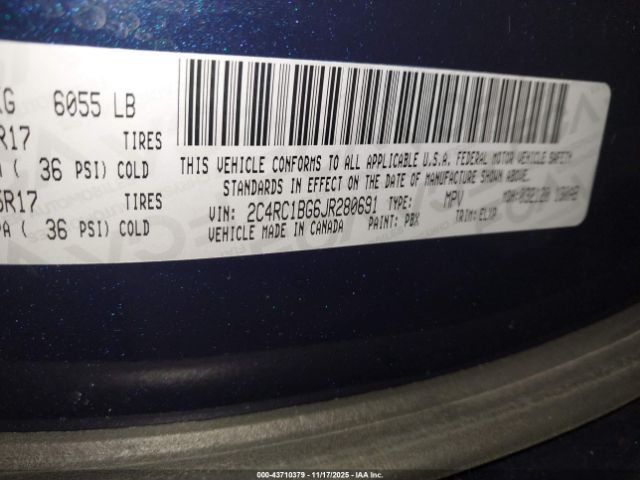 2018 CHRYSLER PACIFICA 2C4RC1BG6JR280691 Photo 8