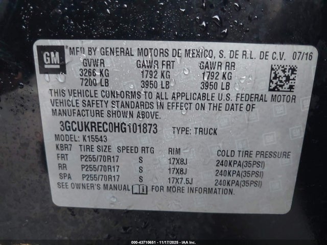 Chevrolet Silverado 1500 1lt 2017 3GCUKREC0HG101873 Image 25