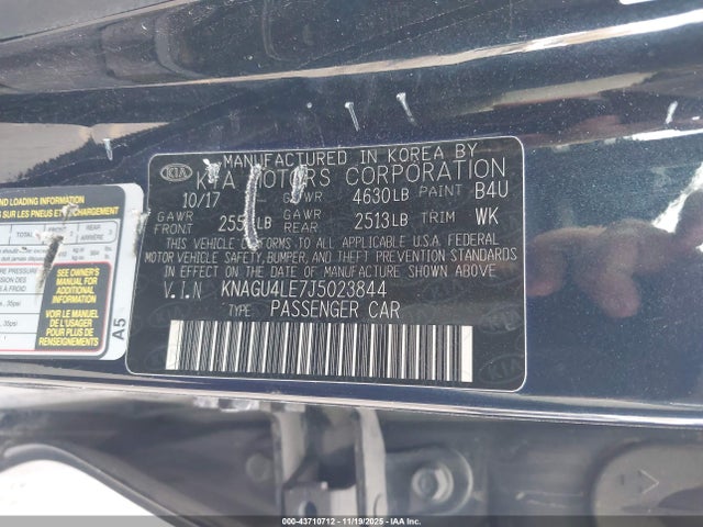 KNAGU4LE7J5023844 KIA Optima Hybrid Ex