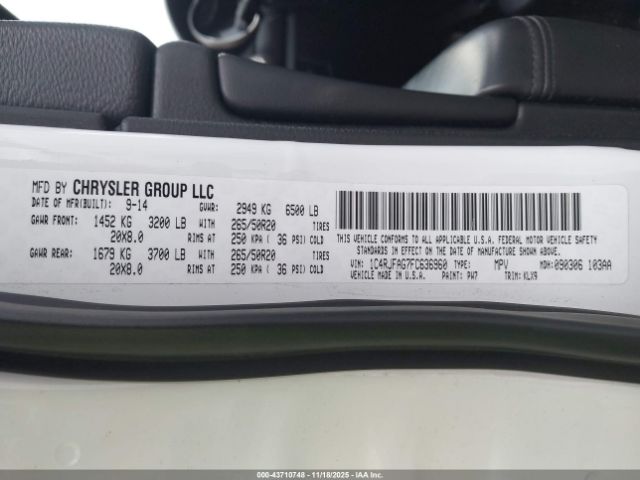 2015 JEEP GRAND CHEROKEE 1C4RJFAG7FC636960 Photo 8