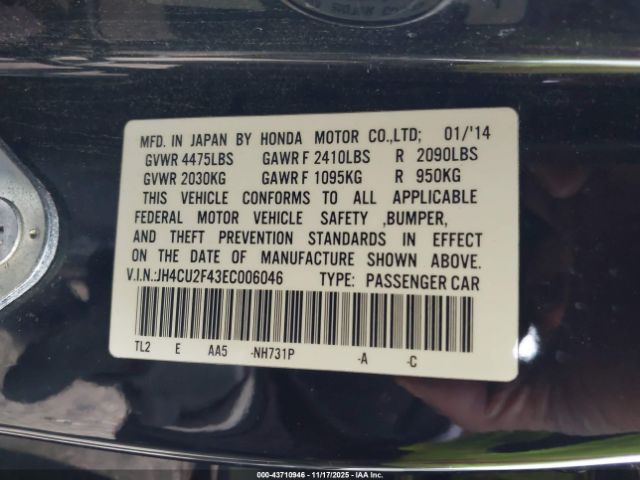 2014 ACURA TSX JH4CU2F43EC006046 Photo 8