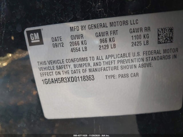 2013 CADILLAC ATS 1G6AH5R3XD0118363 Photo 8