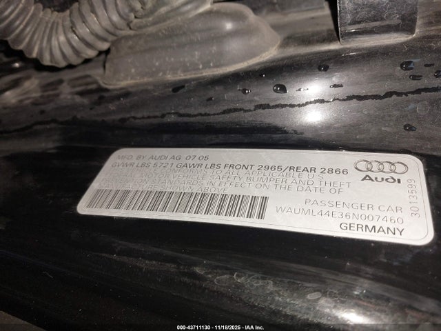 2006 AUDI A8 L WAUML44E36N007460 Photo 8