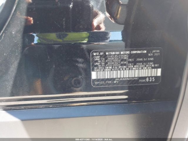 2022 MITSUBISHI OUTLANDER JA4J4UA80NZ052441 Photo 8