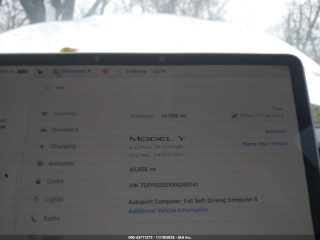 2024 TESLA MODEL Y 7SAYGDEEXRA260141 Photo 6