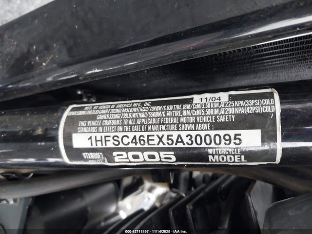 2005 HONDA VTX1800 1HFSC46EX5A300095 Photo 9