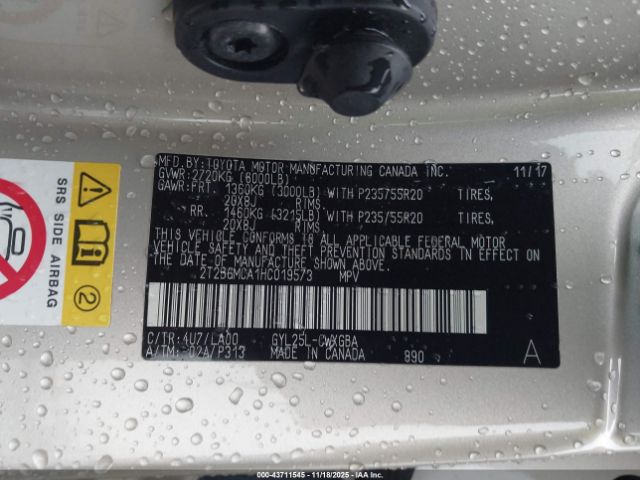 2017 LEXUS RX 450H 2T2BGMCA1HC019573 Photo 8