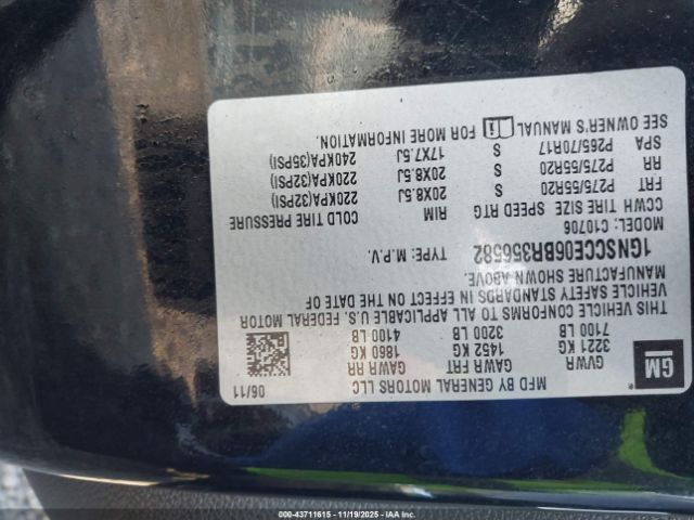 2011 CHEVROLET TAHOE 1GNSCCE06BR356582 Photo 8