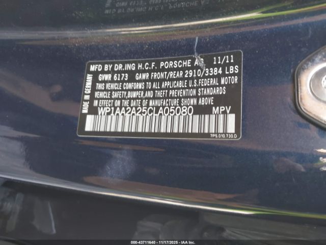 2012 PORSCHE CAYENNE WP1AA2A25CLA05080 Photo 8