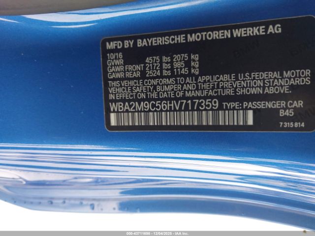 2017 BMW 230I WBA2M9C56HV717359 Photo 8