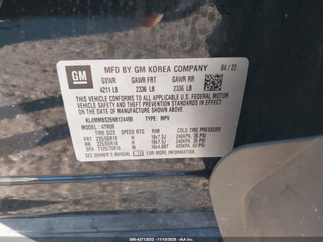 2022 BUICK ENCORE GX KL4MMBS26NB124490 Photo 8