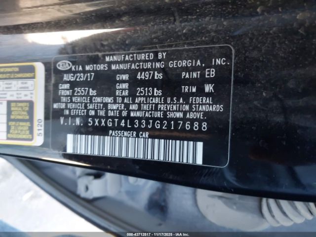 2018 KIA OPTIMA 5XXGT4L33JG217688 Photo 8