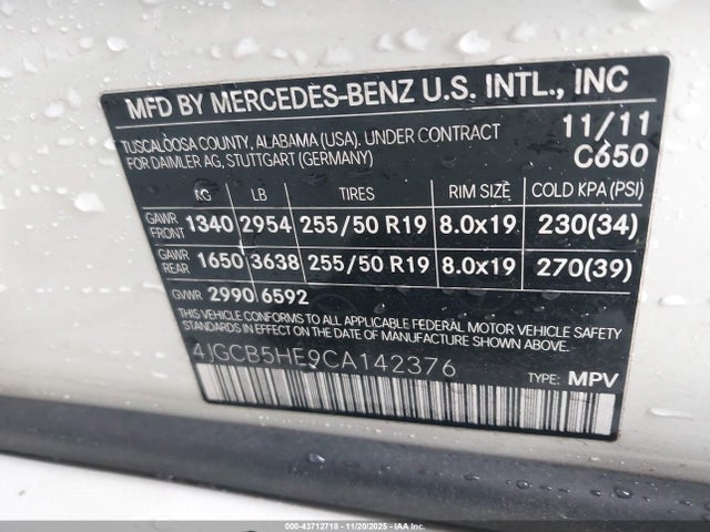 2012 MERCEDES-BENZ R 350 4JGCB5HE9CA142376 Photo 8
