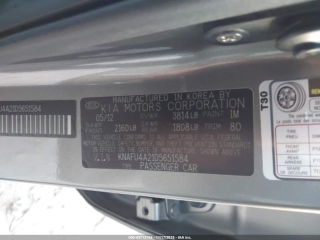 2013 KIA FORTE KNAFU4A21D5651584 Photo 8