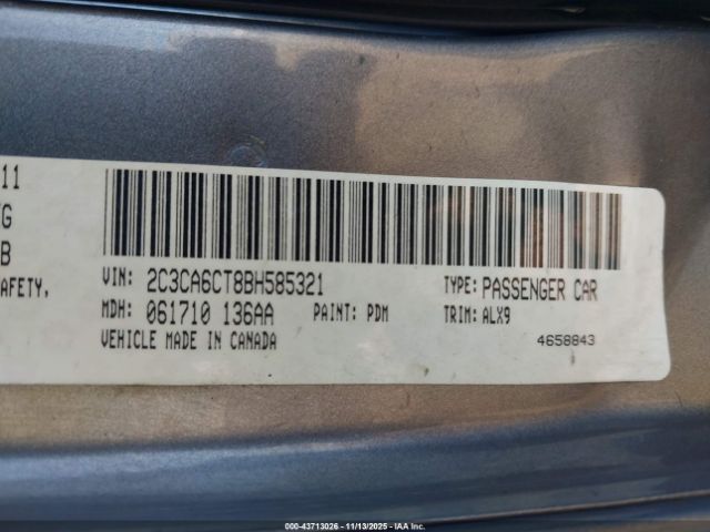 2011 CHRYSLER 300C 2C3CA6CT8BH585321 Photo 8