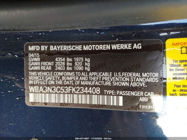 2015 BMW 428I WBA3N3C53FK234408 Photo 8