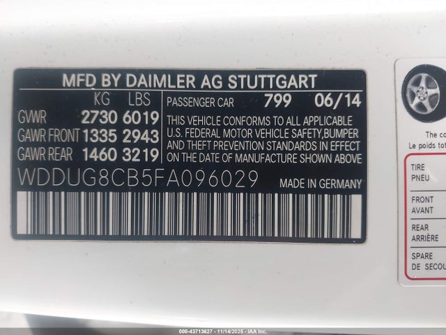 2015 MERCEDES-BENZ S 550 WDDUG8CB5FA096029 Photo 8