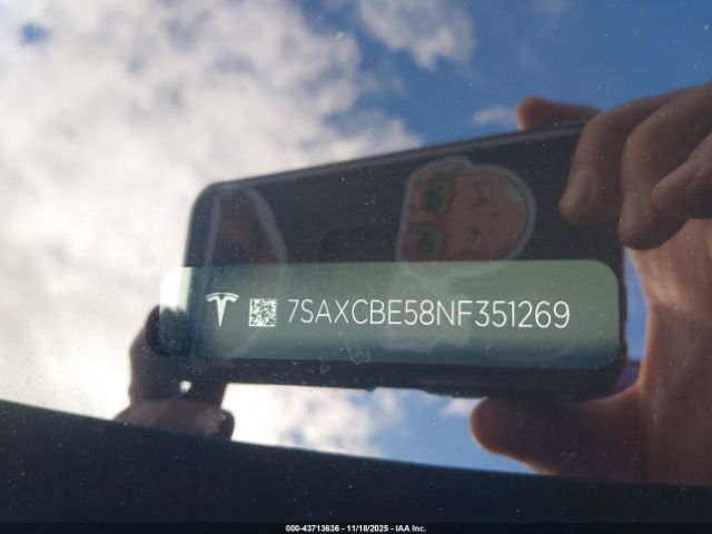 2022 TESLA MODEL X 7SAXCBE58NF351269 Photo 8