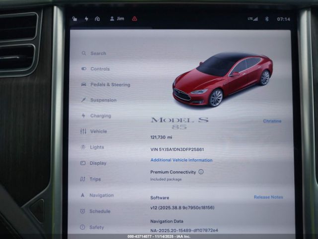 2013 TESLA MODEL S 5YJSA1DN3DFP25861 Photo 6