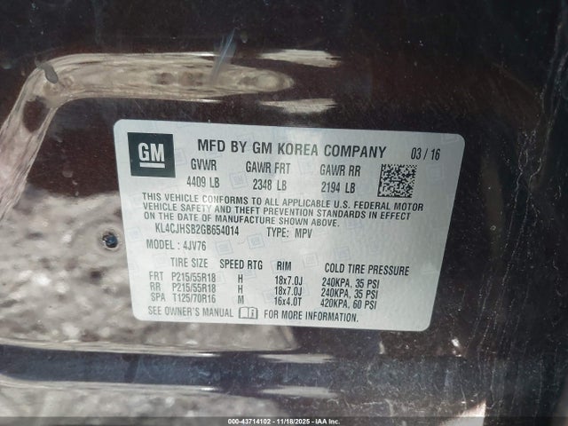 Buick Encore Premium 2016 KL4CJHSB2GB654014 Image 9