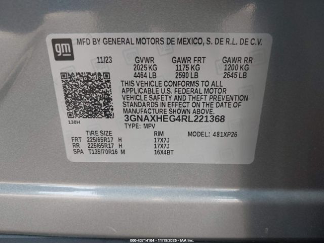 2024 CHEVROLET EQUINOX 3GNAXHEG4RL221368 Photo 8