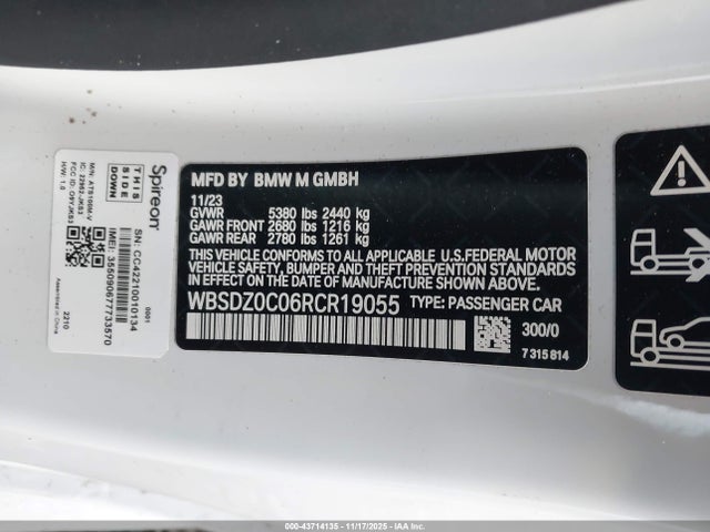 2024 BMW M8 WBSDZ0C06RCR19055 Photo 8