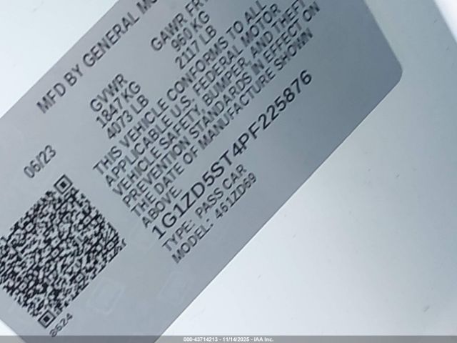 2023 CHEVROLET MALIBU 1G1ZD5ST4PF225876 Photo 8