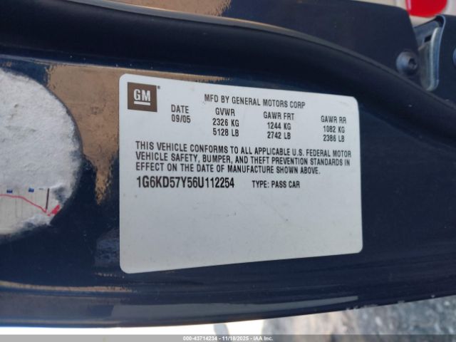 2006 CADILLAC DTS 1G6KD57Y56U112254 Photo 8